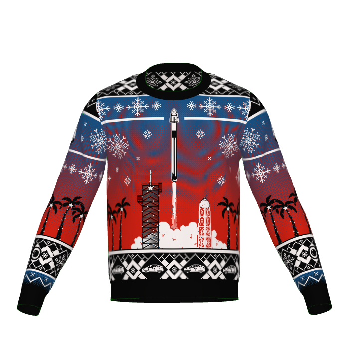 Crew Launch Christmas - Crew Dragon Knitted Sweater