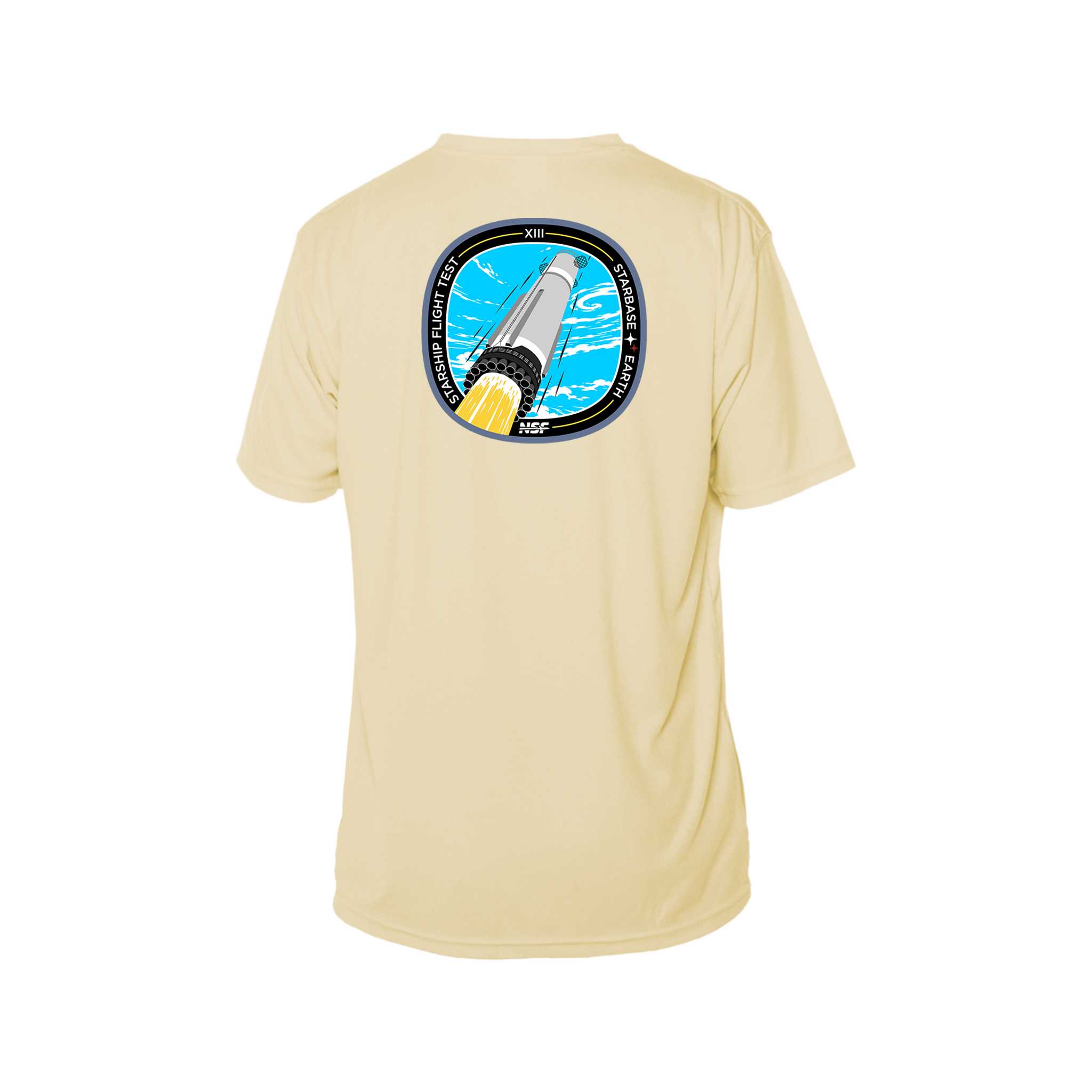 SpaceX Starship Flight 13 - Solar Short Sleeve T-Shirt | UPF 50+