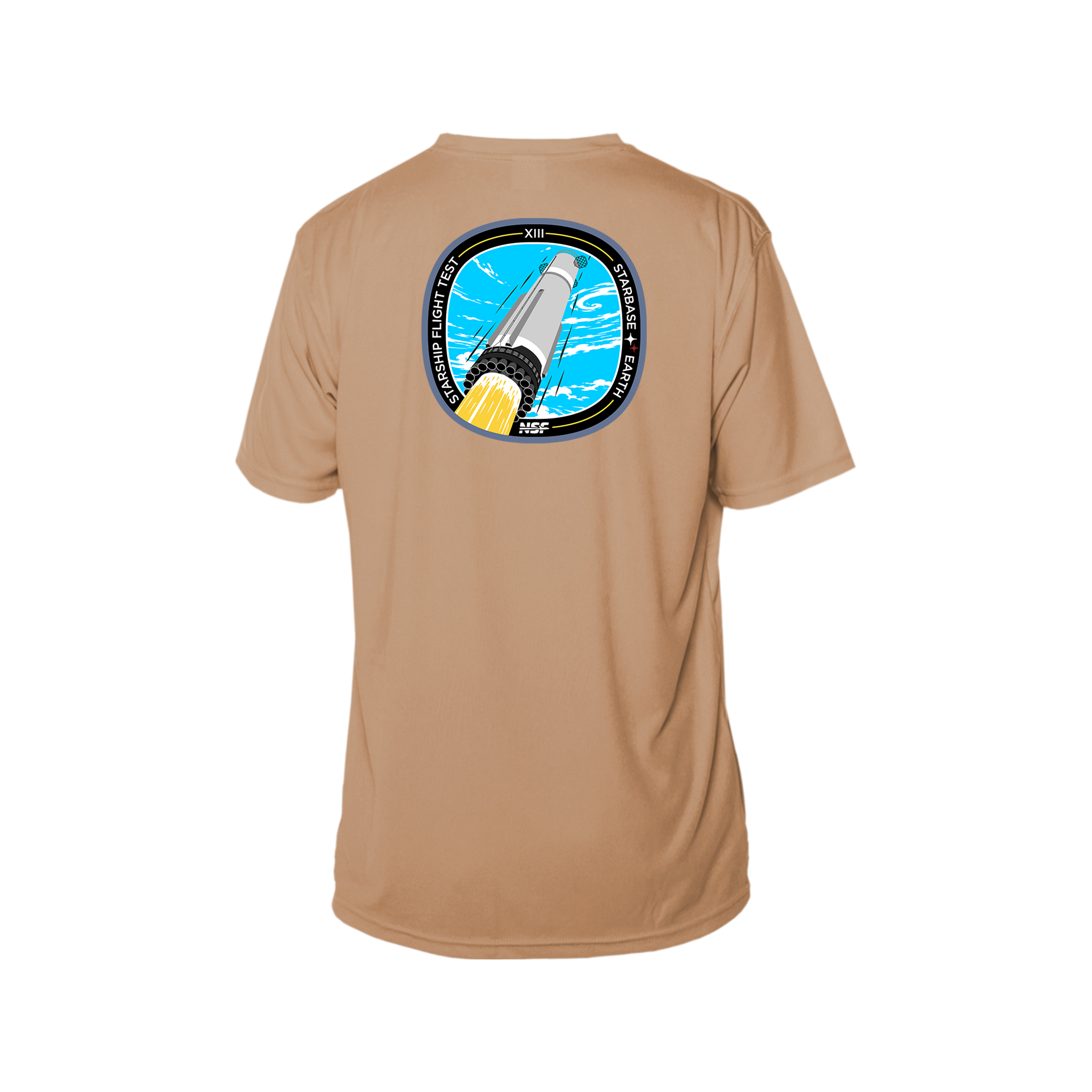 SpaceX Starship Flight 13 - Solar Short Sleeve T-Shirt | UPF 50+