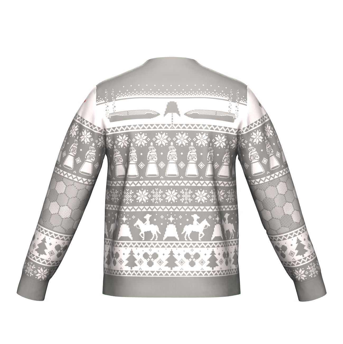 Starbase Knitted Holiday Sweater - GRAY