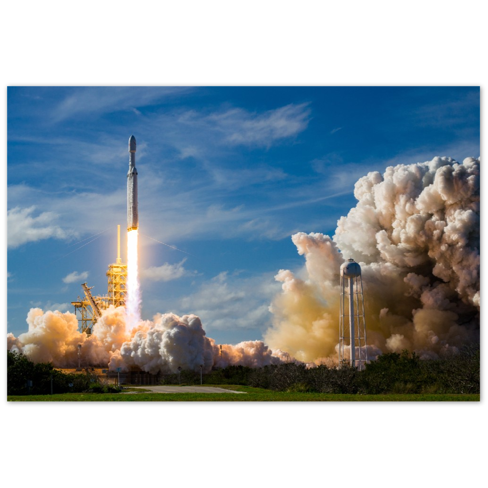 Falcon Heavy - Showing off - Metal Print